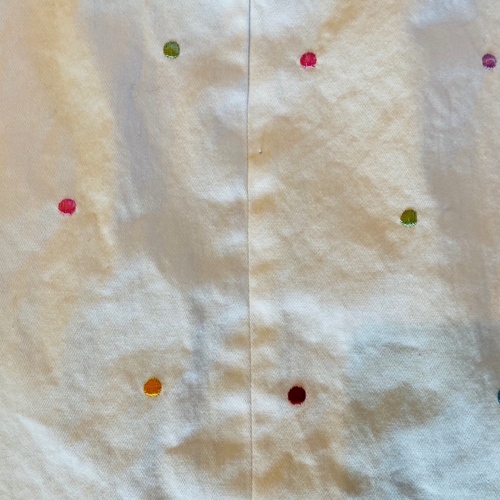 COUNTERPARTS White Polka Dot Mini Skirt - Size 18 - Picture 3 of 6